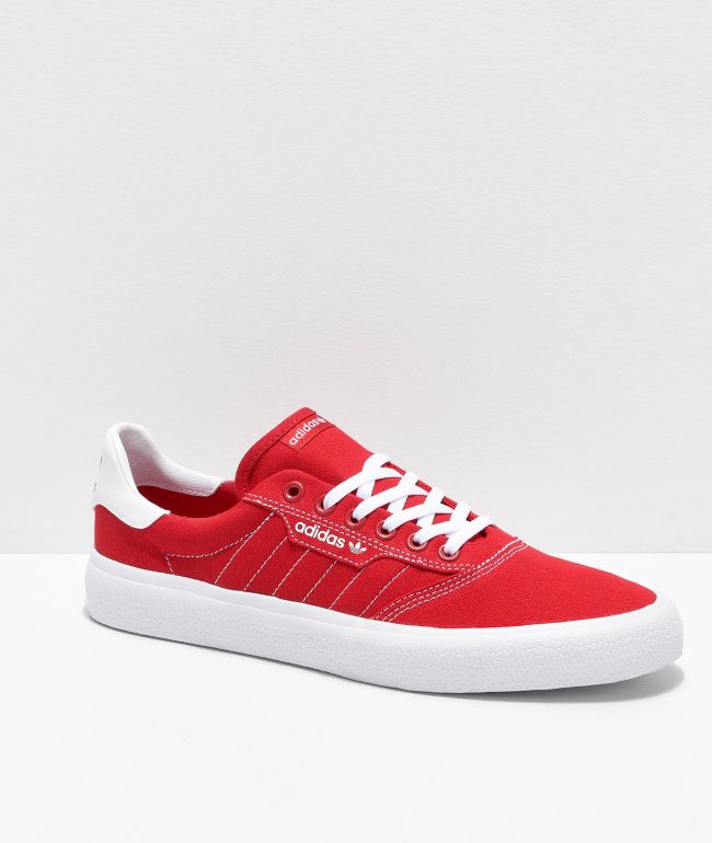 adidas 3mc grey white & scarlet shoes